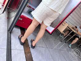 偷拍老婆睡衣没变，米色内裤1
