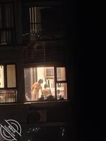 拍到对面楼上洗完澡没穿衣服0