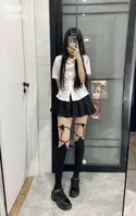 抖音极品女网红 星期8没课 爱吃猪脚饭 cos黑丝JK自慰 炮机狂轰白浆喷涌2