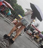 街拍 热裤 屁股1