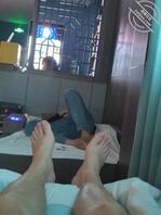 温泉休息室偶遇母女二人0