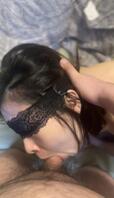 【淫妻分享】按着头冰冰看冰冰吃jb1