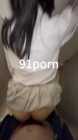 人前高冷反差母狗校园后入，紧张刺激