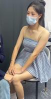 约骚逼婊子模特来公司拍摄视频，偷拍美腿1