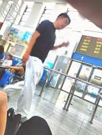 格子裙少妇打底裤1