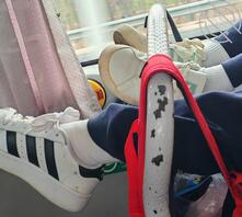 女高阿迪耐克板鞋白袜0