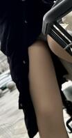 街拍骑电动车的白色内裤1