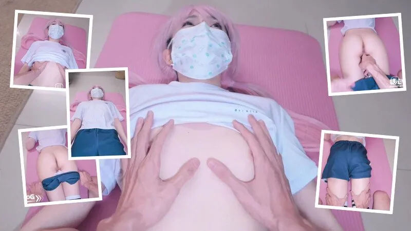 可爱继女考试前肉穴放松被爸爸塞满