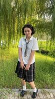 郑州大学生母狗公园露出被人看到了0