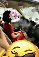 66.坐妈妈的车真是吓尿了,又能跟妈妈在外面共度一宵了。0