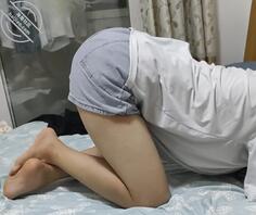 （原创）妹妹170身高太显腿长了，摸起来也很舒服