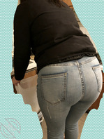 继续涂鸦我姐的牛仔裤大屁股0