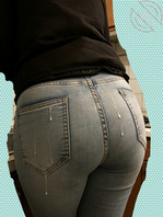 继续涂鸦我姐的牛仔裤大屁股2